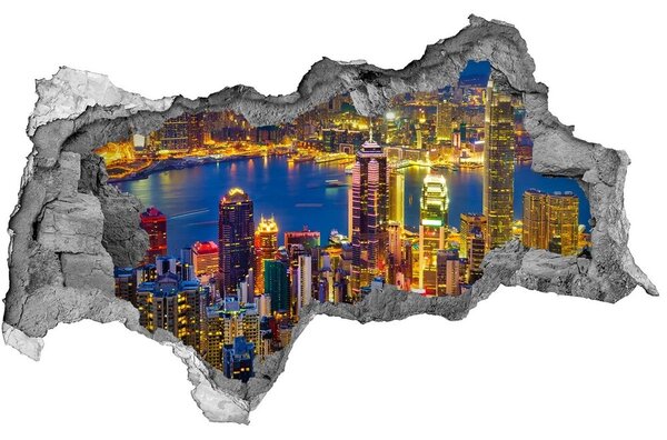 3d-s lyukat fali matrica Hong kong éjjel