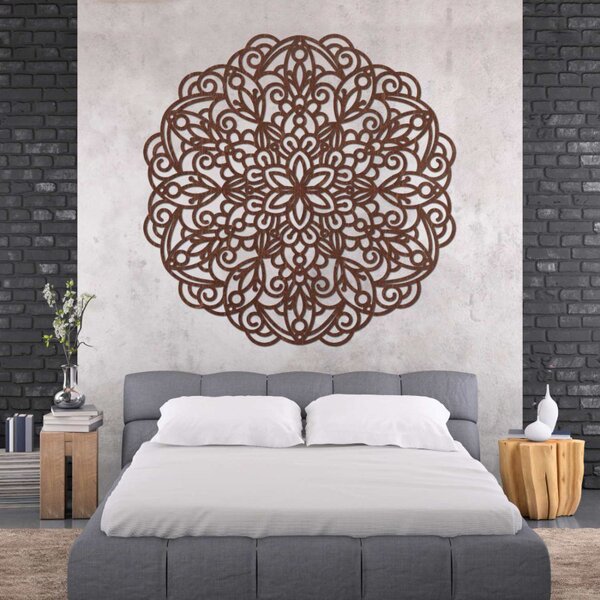 Fából készült mandala, falfestmény | TERRONY
