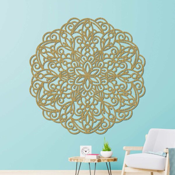 Fából készült mandala, falfestmény | TERRONY