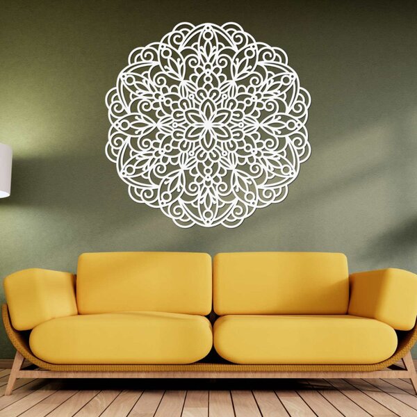 Fából készült mandala, falfestmény | TERRONY