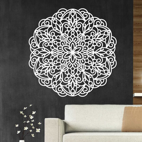Fából készült mandala, falfestmény | TERRONY