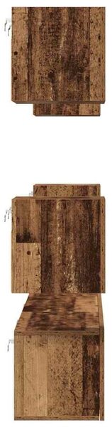 VidaXL TV szekrény garnitúra 7 pcs Régi fa 60 x 30 x 30 cm Faanyag