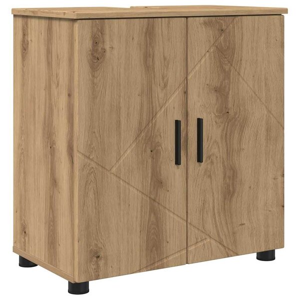 VidaXL Fürdőszoba bútor szett 4 pcs kézműves tölgy 61 x 35 x 64 cm