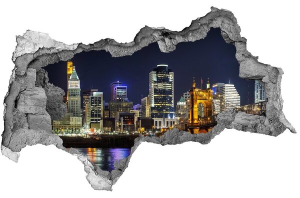 3d-s lyukat fali matrica Ohio folyó éjjel