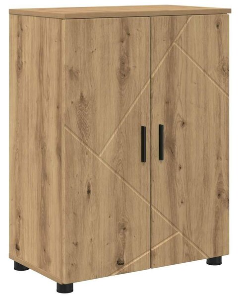 VidaXL Fürdőszoba bútor szett 4 db Artisan tölgy 35 x 30 x 192 cm