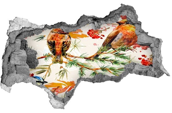 3d-s lyukat fali matrica Tűlevelűek és a madarak