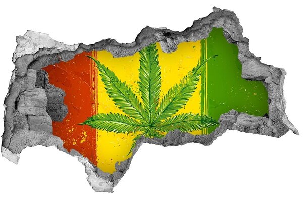 3d-s lyukat fali matrica Rasta zászló