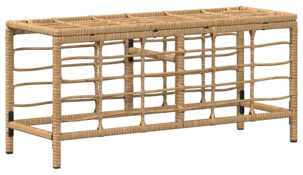 VidaXL Kert étkező szett párnával 3 pcs Természetes és Fehér