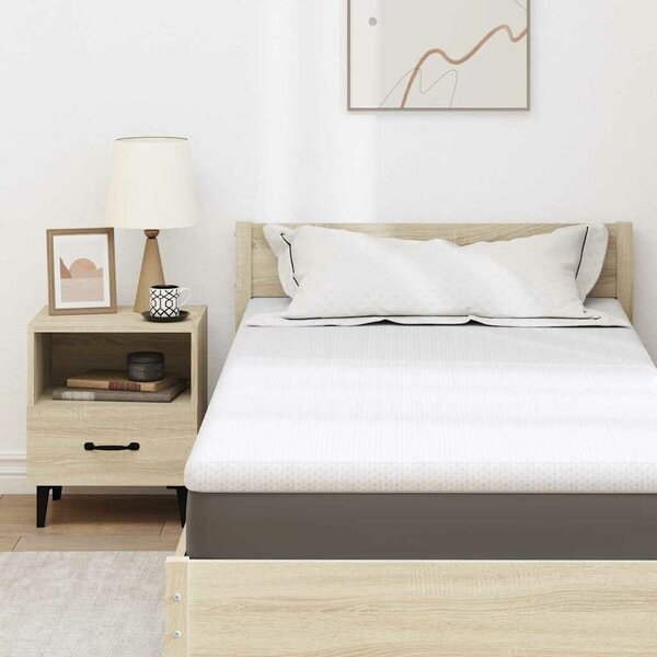 VidaXL Matrac topper Fehér 90 x 200 cm Jacquard Szövet