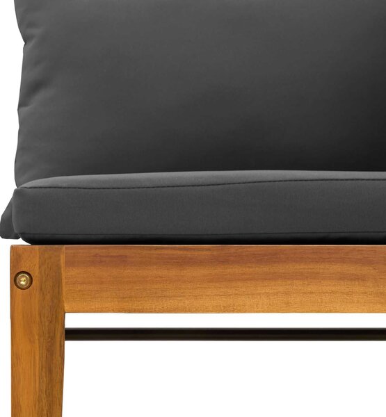 VidaXL 3 pcs Hálószoba szett Tömör Akácfa Természetes