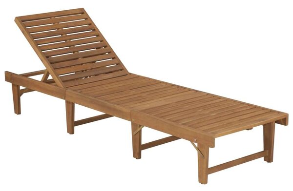 VidaXL Akácfa Napozóágy - 200cm - Zöld Párna