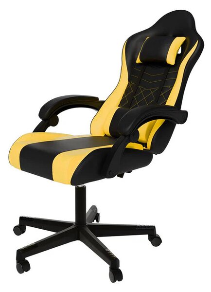 Juskys HyperSeat irodai szék - fekete/sárga