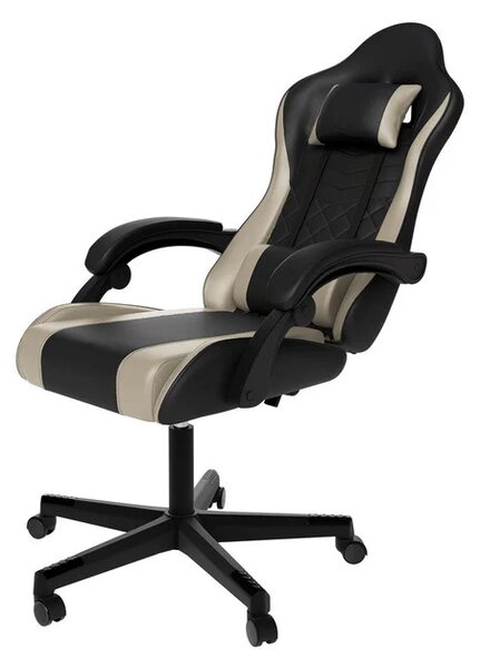 Juskys HyperSeat irodai szék - fekete/bézs