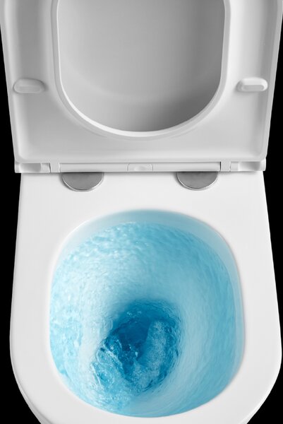 Invena Glamour, falra szerelhető WC csésze Swirlflush 495x365x363 mm + wc ülőke lassan záródó, fehér, INV-CE-92-001-L