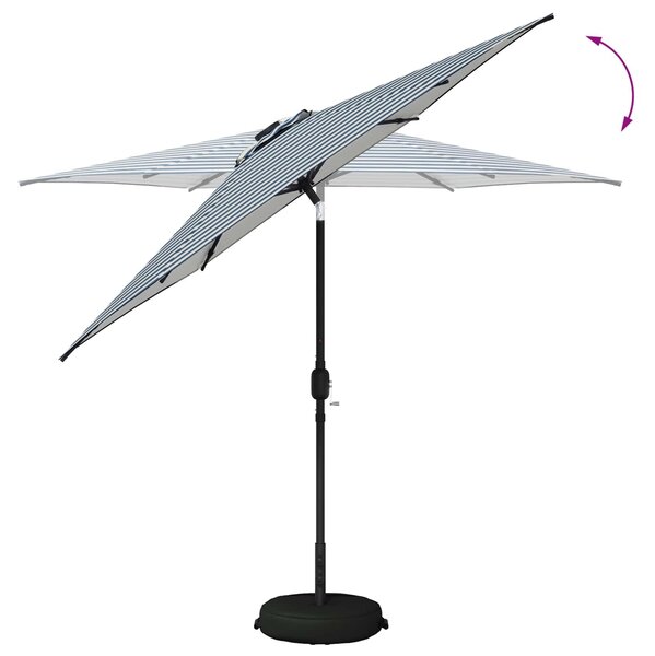 VidaXL Kerti napernyő LED világítással és talppal 270 x 270 cm