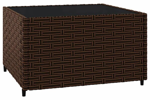Polyrattan Kerti Ülőgarnitúra - 3 részes - Barna