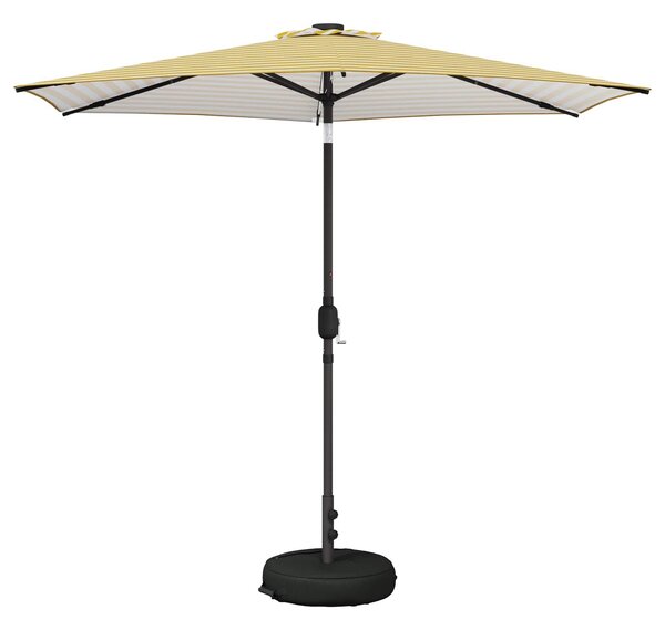 VidaXL Kerti napernyő LED világítással és talppal 270 x 270 cm
