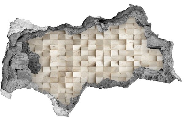 Lyuk 3d fali matrica Fakockával