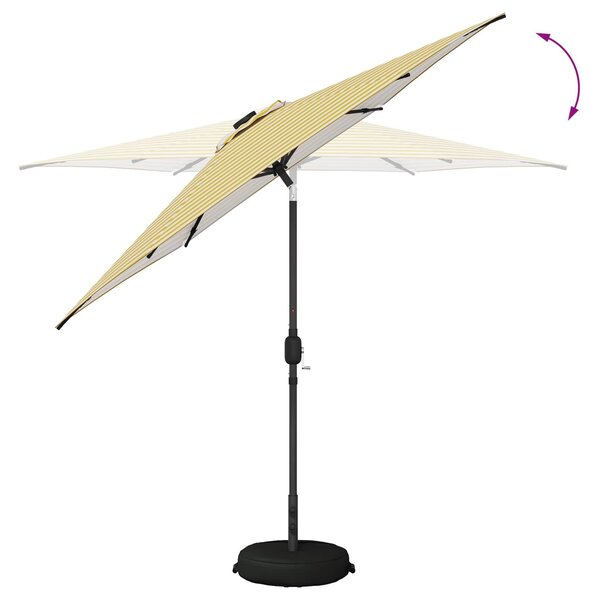 VidaXL Kerti napernyő LED világítással és talppal 270 x 270 cm