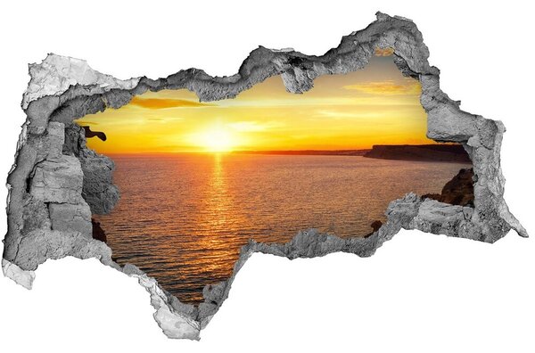 Lyuk 3d fali matrica Sunset tengeren