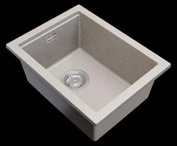 Gamma Decor 3850, 1 rekeszes gránit mosogató 380x500x207 mm, bézs, GMA-ZLE000157