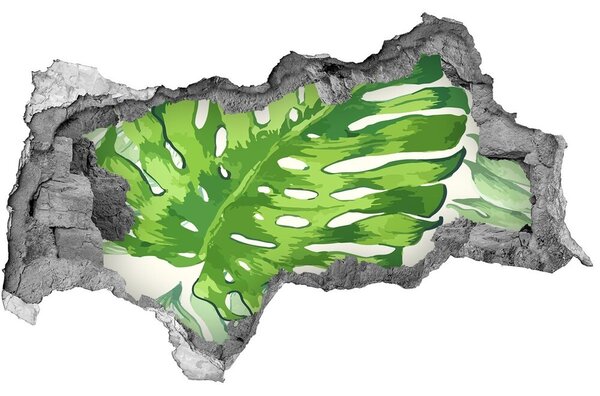 Lyuk 3d fali matrica Trópusi levelek