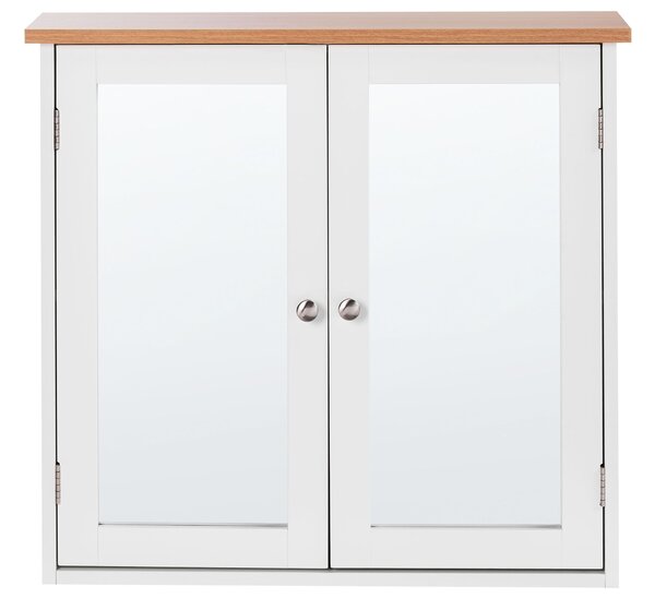 Fürdőszobai tükrös faliszekrény ALAMOS 65 cm 60 cm Fehér