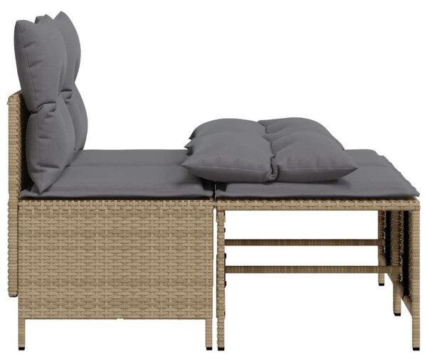 Polyrattan Kerti Ülőgarnitúra - 4 Fős