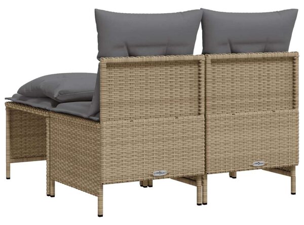 Polyrattan Kerti Ülőgarnitúra - 4 Fős