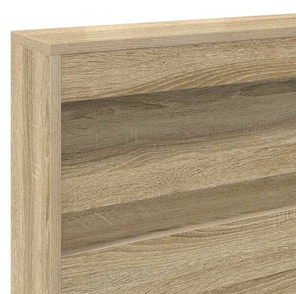 VidaXL Tároló fejtámla polcokkal tárolóval sonoma tölgy 150 cm Faanyag