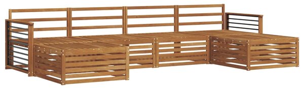 VidaXL Ülőgarnitúrák 6 pcs Természetes Tömör Akácfa