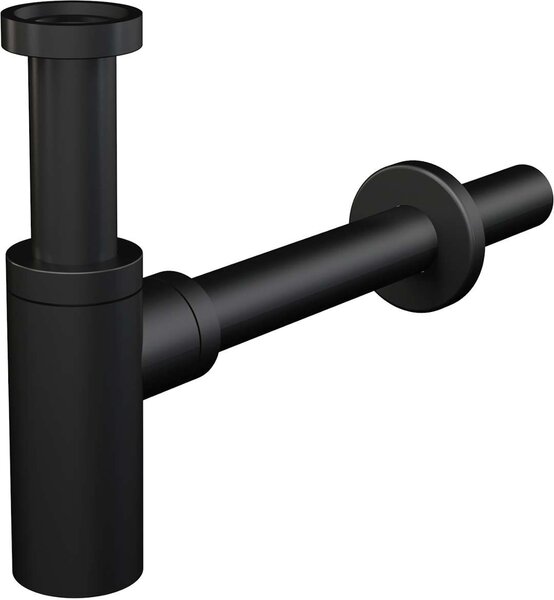 Kielle Szifonok - Mosogató szifon, átmérő 32 mm, kerek, fém, matt fekete 30901014