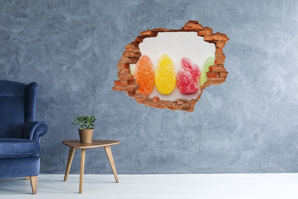 3d fali matrica lyuk a falban Színes zselés bab