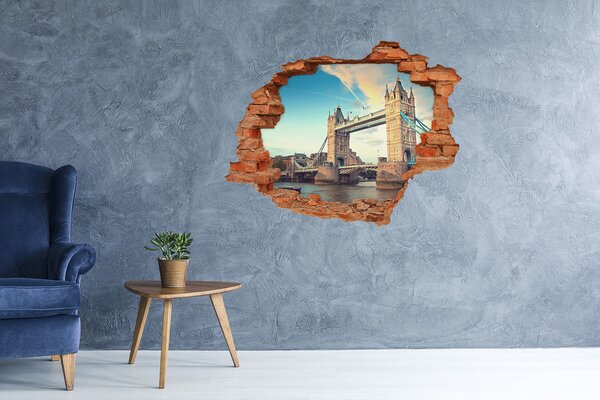 3d fali matrica lyuk a falban Tower bridge london