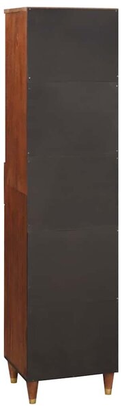 VidaXL Széf fiókkal polcokkal Barna 38 x 33,5 x 160 cm Tömör Mangófát