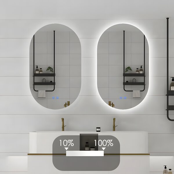 LED Tükör 50x80cm S027