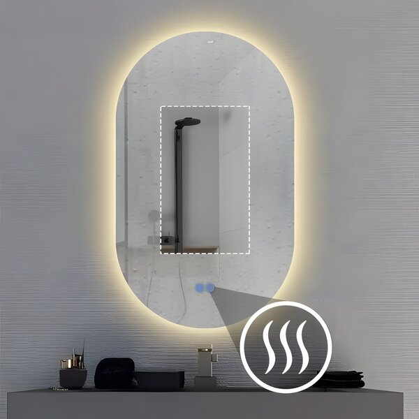 LED Tükör 50x80cm S027