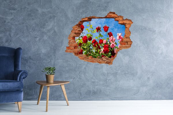 3d fali matrica lyuk a falban Vadrózsa