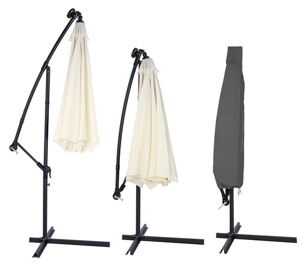 Kingsleeve® Napernyő védőhuzat 3,5 m - sötétszürke