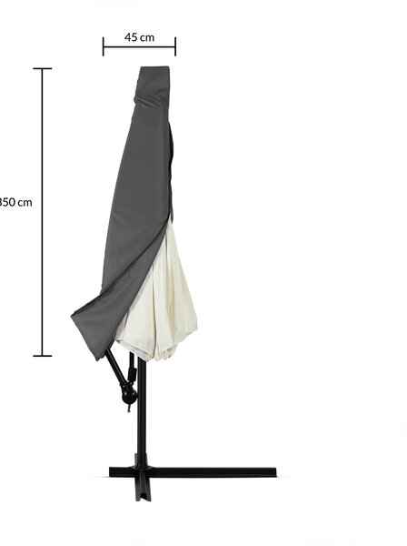 Kingsleeve® Napernyő védőhuzat 3,5 m - sötétszürke
