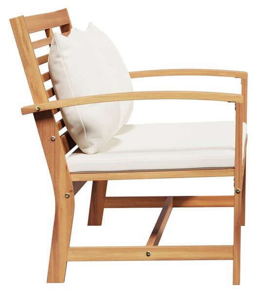 VidaXL Kerti pad Természetes 110 x 64 x 76.5 cm Tömör tíkfa