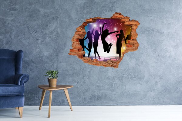 3d fali matrica lyuk a falban Disco