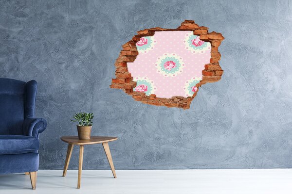 3d fali matrica lyuk a falban Roses
