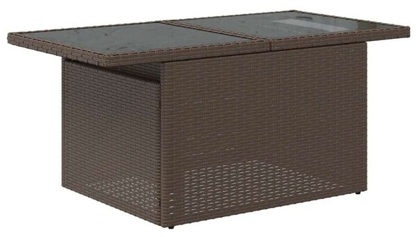 VidaXL Polyrattan Kerti Ülőgarnitúra - 7 részes - Barna