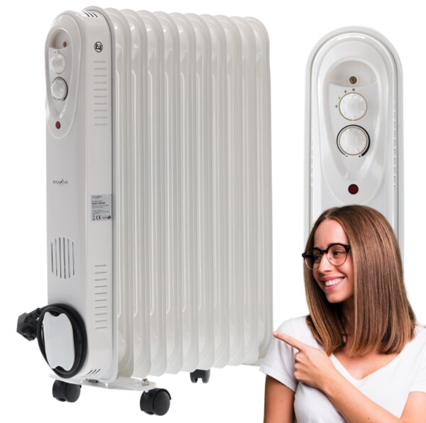 Olajradiátor termosztáttal 2500W