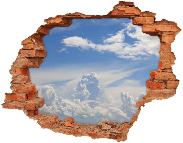 3d fali matrica lyuk a falban Felhők az égen