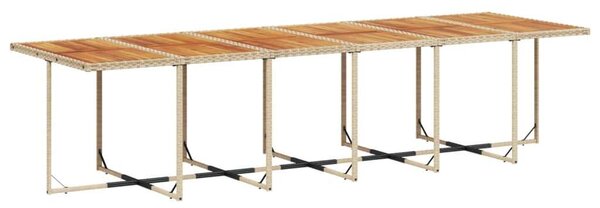VidaXL Kerti Étkezőgarnitúra - Polyrattan - Bézs - 17 részes