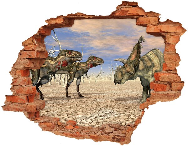 3d fali matrica lyuk a falban Dinoszauruszok