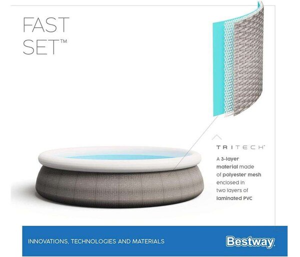 Bestway puhafalú medence vízforgatóval 396x84cm