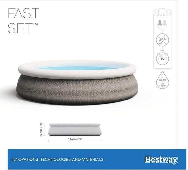 Bestway puhafalú medence vízforgatóval 396x84cm